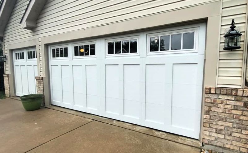 Vertical panel garage door
