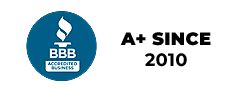 Better Business Bureau A+ rating badge for Gateway Door and Contracting