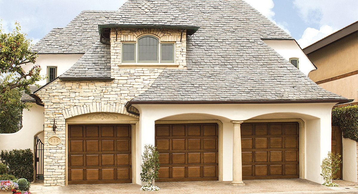 Wayne Dalton Classic Raised Panel Wood Model 310- Custom Stain
