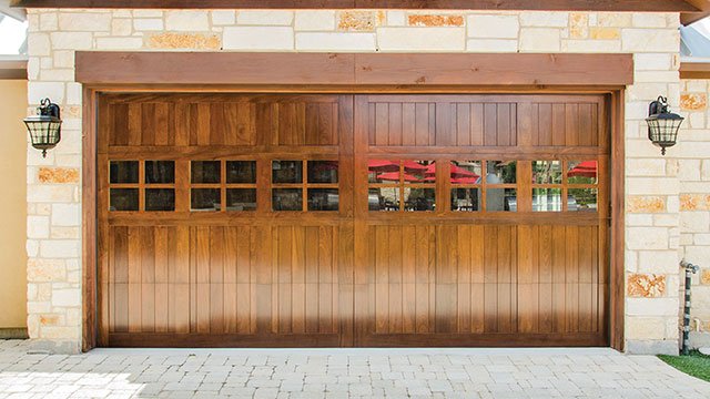 Wayne Dalton - Custom Wood - 7000 Series - Custom-Stain - 8 Lite Windows